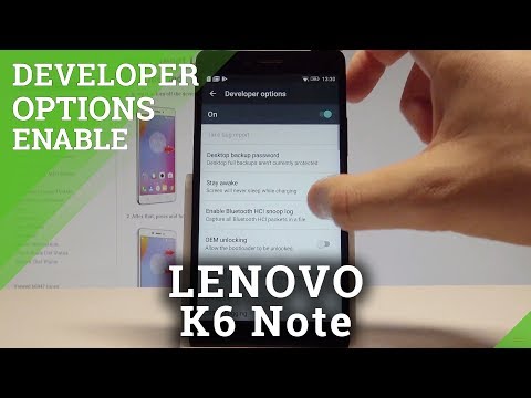 How to Allow Developer Options in LENOVO K6 Note - USB Debugging / OEM Unlock |HardReset.Info