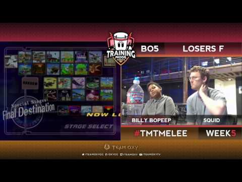 TMT 5 - BIllyBoPeep (Fox) vs. Squid (Falco) - SSBM Losers Finals (Game 2 & 3)