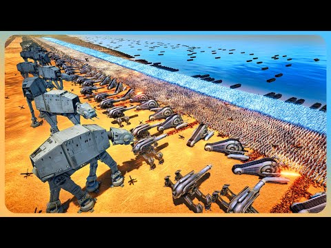 Can 4.5 Million Jedi Invade Darth Vader's Normandy Beach? - Ultimate Epic Battle Simulator 2 UEBS 2