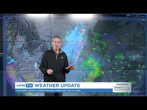 Record-breaking snowstorm trudging through northern Plain