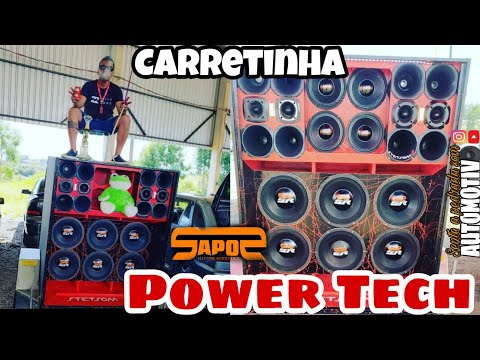 CARRETINHA POWER TECH ALTO FALANTE SAPOS/SENTE A PEDRADA SOM AUTOMOTIVO