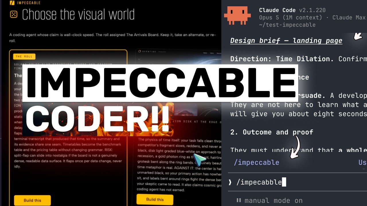 Impeccable + Claude,Codex,Kimi: This is ONE OF THE BEST SKILLS YET!