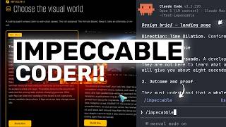 Impeccable + Claude,Codex,Kimi: This is ONE OF THE BEST SKILLS YET!