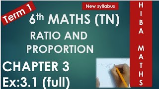6th Maths Chapter 3 Exercise 3.1 Full Answers Term 1 Ratio and Proportion TN Samacheer