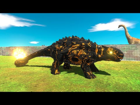 Magma Ankylosaurus Death Run - Animal Revolt Battle Simulator