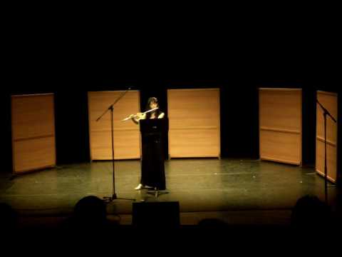 Martin Matalon - Traces VI for solo flute and electronics, flute : Elena Stojceska