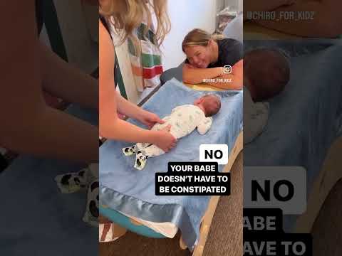 Constipated baby? Do this! #chiropractic #babycare #constipation #adjustment