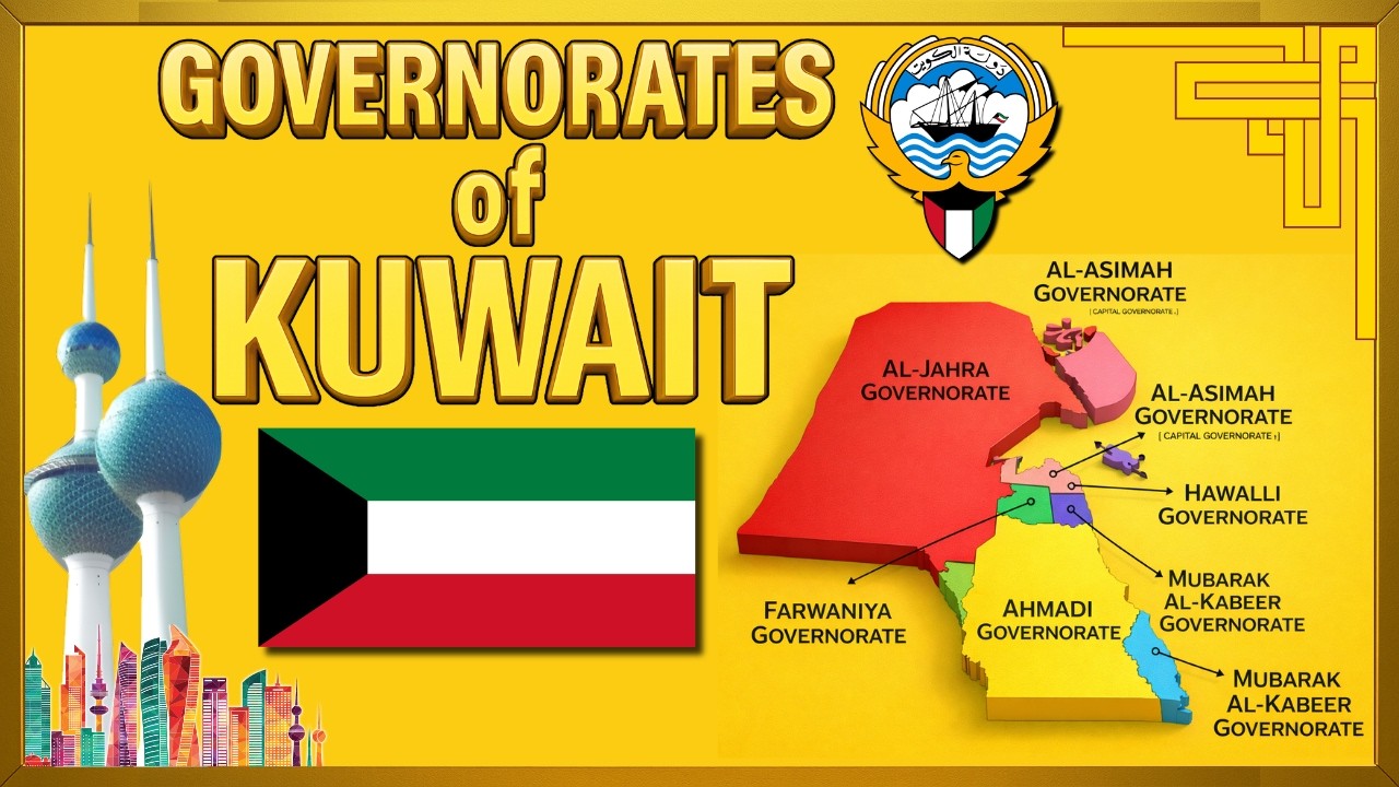 Kuwait Map Explained 🇰🇼 | 6 Governorates of Kuwait