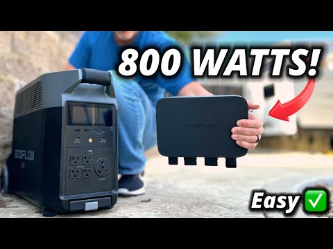Simplest 800 Watt Add ON! EcoFlow Alternator Charger!