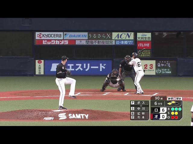 【6回裏】4月25日以来の勝利!! マリーンズ・ボス 6回91球2奪三振無失点の好投で今季3勝目!! 2025年9月25日 オリックス・バファローズ 対 千葉ロッテマリーンズ