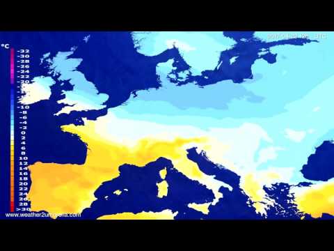 Temperature forecast Europe 2017-04-18