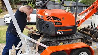 Strapping Down on Trailer