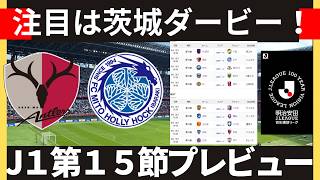 【百年構想リーグJ１第１５節】注目は鹿島対水戸の茨城ダービー＆上位蹴落としマッチ【Jリーグ】