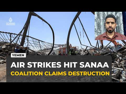 Saudi-led coalition says it hit 136 Houthi targets as air strikes hit Sanaa