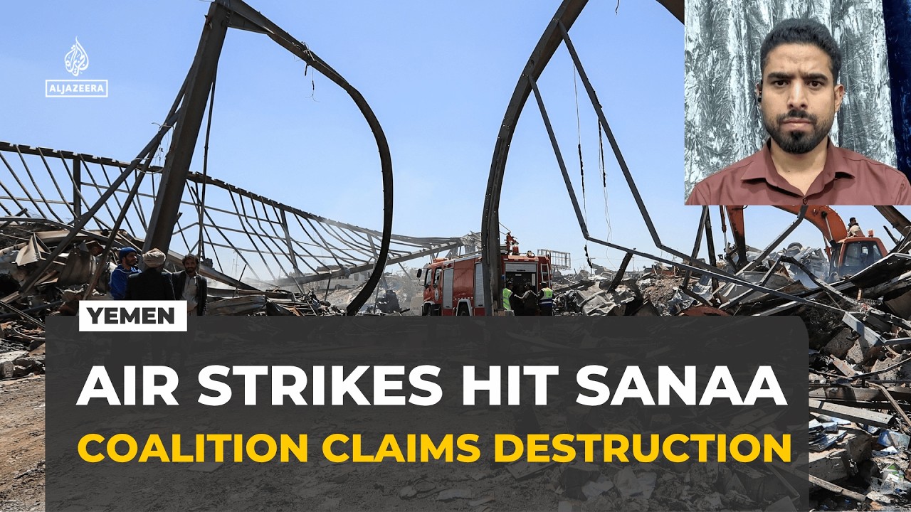 Saudi-led coalition says it hit 136 Houthi targets as air strikes hit Sanaa
