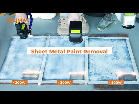 200W 300W 500W Pulse Laser Cleaning Machine Comparison for Rust Paint Removal