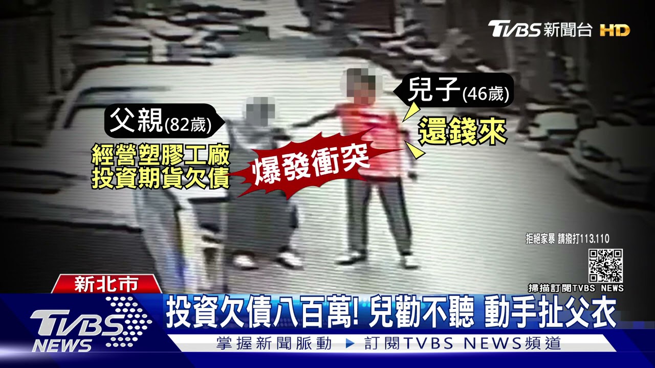 抓老父衣領逼還錢 「扯12分」見警才鬆手
