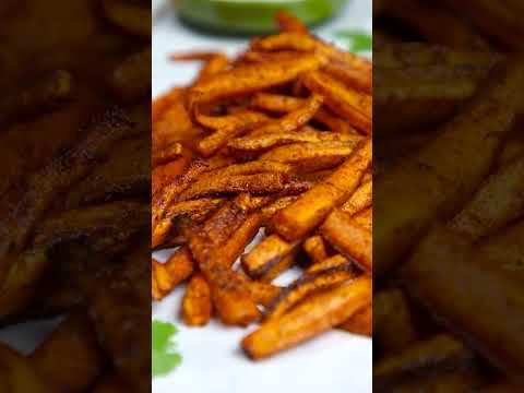 Carrot fries 🍟😋 #homemade #tasty #snacks #vegetarian