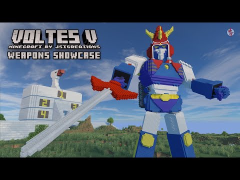 Voltes V Minecraft: Weapons Showcase (Minecraft Animation) by JSTCreations