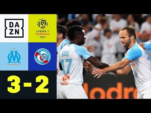 Valere Germain trifft zum Last-Minute-Sieg: Marseille - Straßburg 3:2 | Ligue 1 | Highlights | DAZN