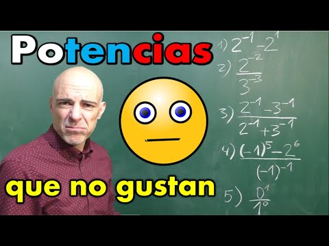 POTENCIAS CON EXPONENTES NEGATIVOS
