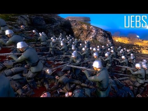 17000 U S Soldiers VS 19700 German Machine Guns. Ultimate Epic Battle Simulator 2 UEBS 2