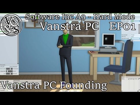 Software Inc – The Founding: Vanstra PC EP01 - Alpha Nine Gameplay Business Management Simulation