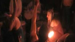 WildFlower & Tribe fire dancing at "Breathing" Release Party