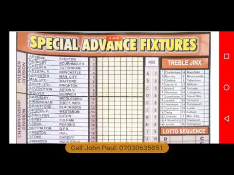 Week 33, 2020 Special Advance Fixtures for UK Pool Season