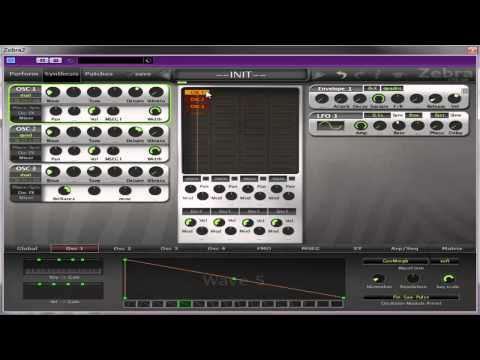 Zebra 2 - 3 Oscillator Sound - How To Tutorial