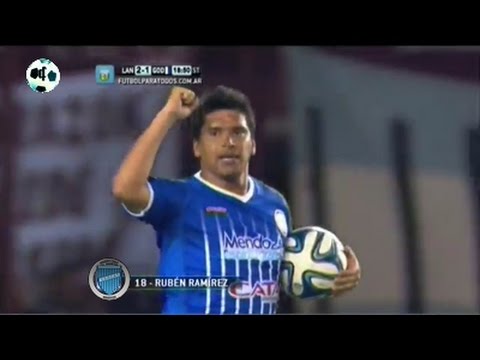 Gol Rubén Ramírez - Lanús 2 Vs Godoy Cruz 1 - Primera División 2014