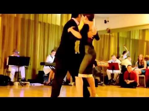  Yuliana Basmajyan  and  Brian Nguyen  are  dancing  to  "  Café Domínguez  "