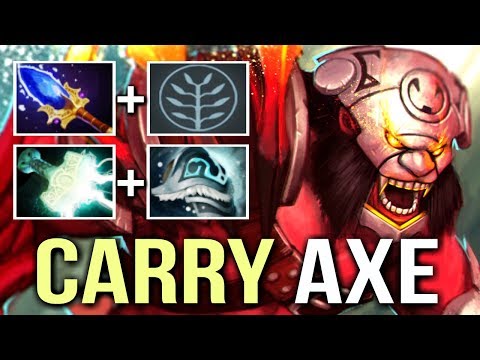 SAVAGE SCEPTER AXE CARRY -30% DMG Reduction 140 DPS Hunger Build by Moo Epic Gameplay Dota 2