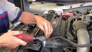 Ford 6.0 powerstroke diesel radiator removal and install