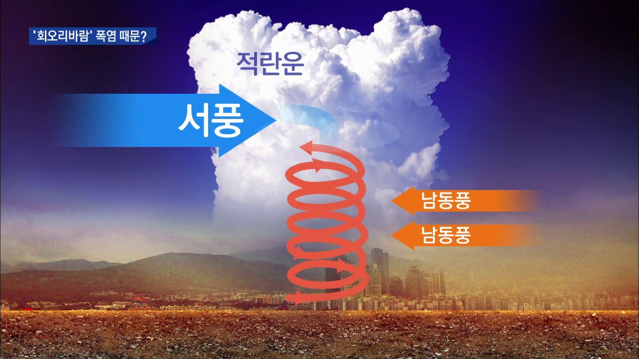 R]포항에서 '회오리 바람'..폭염 때문?