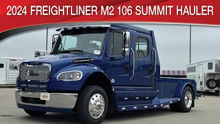 A preview image of the linked video showcasing 2024 Freightliner M2 106 Plus Summit Hauler