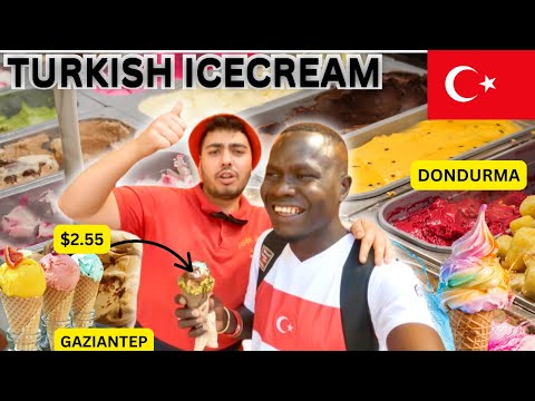 Best Turkish Ice cream In Türkiye 🇹🇷 All Flavours Tasted In Gaziantep - Türkiye 🇹🇷🇹🇷