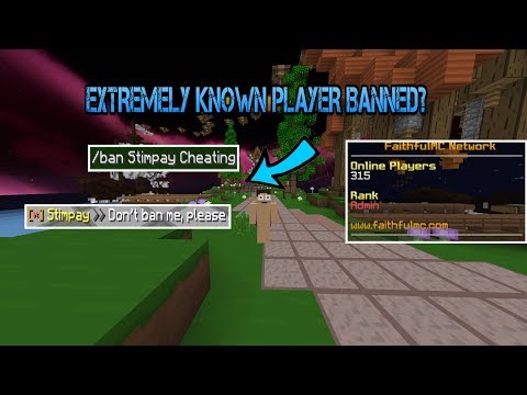 (ADMIN SERIES) EXTREMELY KNOWN PLAYER BANNED PERMANENTLY?! - FaithfulMC 8.0 Staff Series