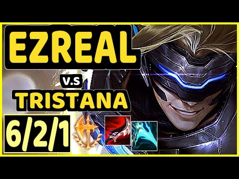 EZREAL vs TRISTANA - 6/2/1 KDA BOTTOM ADC CHALLENGER GAMEPLAY - KR