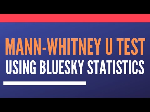 Mann Whitney U Test (Wilcoxon Test - Independent Samples) in BlueSky Statistics