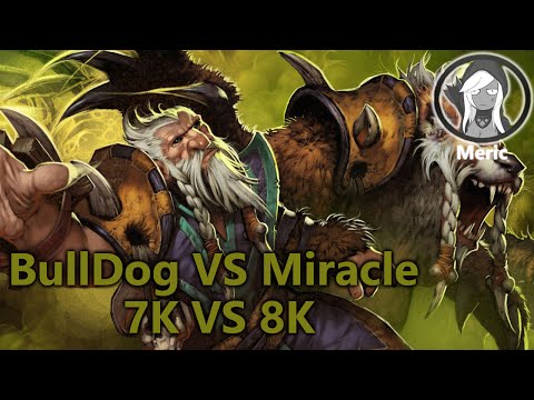 Bulldog Lone druid  7k Vs Miracle Invoker 8k Dota 2