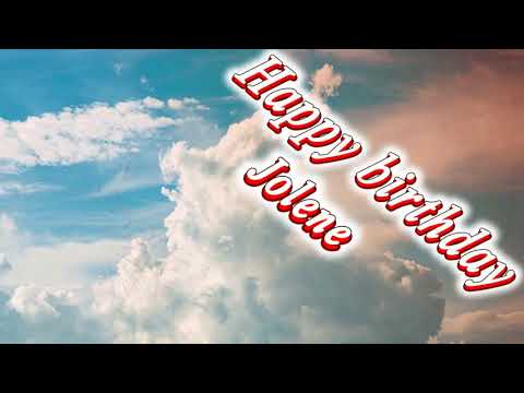 Happy birthday Jolene