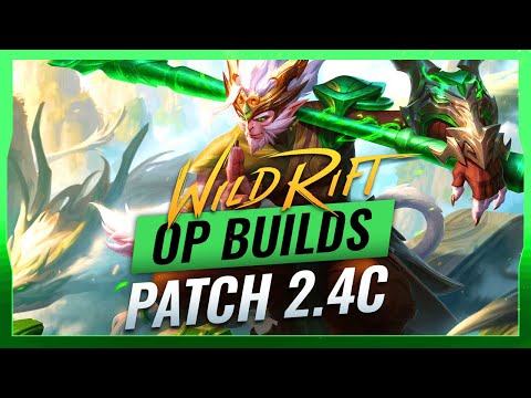 5 OP BUILDS for Patch 2.4C - Wild Rift (LoL Mobile)