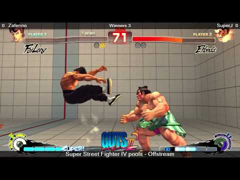 GUTS2 - SSF4AE - Zaferino (Fei Long) Vs.  SuperJ (E.Honda)