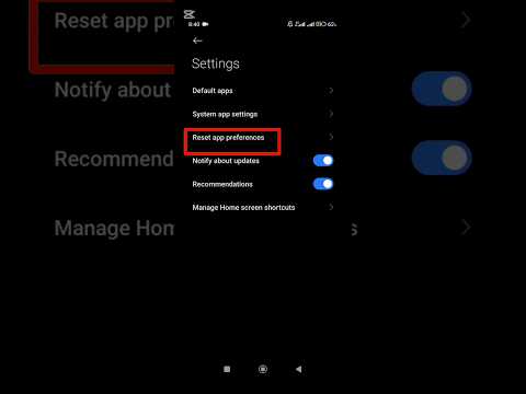 How to reset app preferences || Manage Apps Hidden Features #shorts #viral #shortsfeed