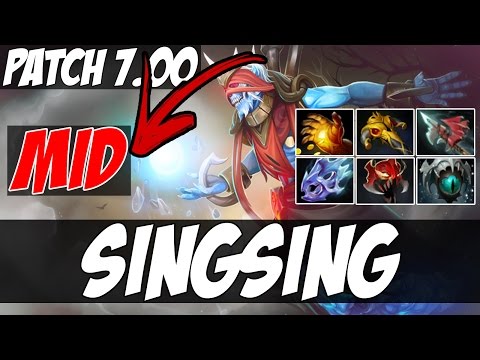 Singsing Plays LICH MID WITH SKADI, MASK OF MADNESS, MOON SHARD - Patch 7.00 - Dota 2