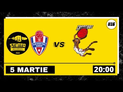 LIVE 🏀 CN U16M CSU Știința & Slam București - ACS Champions București-Craiova