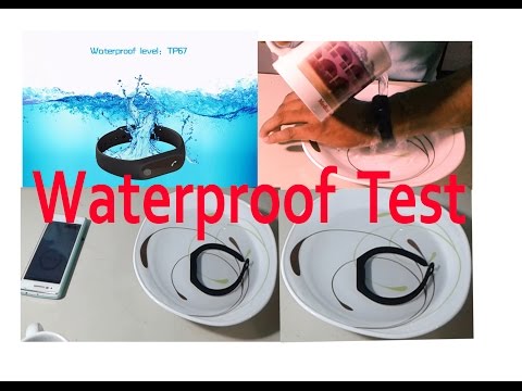 Waterproof Test of M2 Smart Bracelet. It is waterproof or not? Video