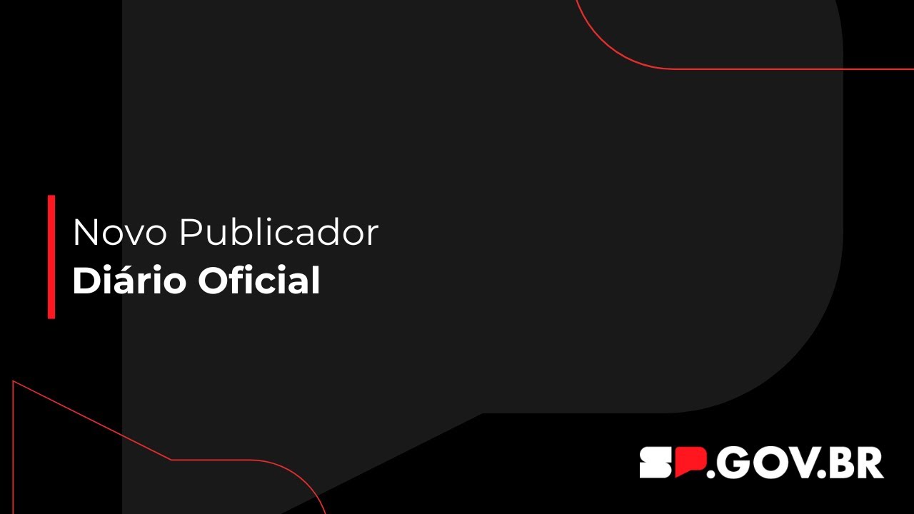 Novo Publicador do Diário Oficial