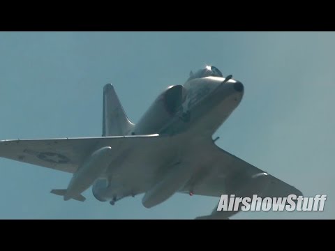 A-4 Skyhawk Fast and Low Flyby